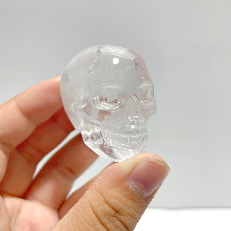2.5 - 3.5cm Clear Quartz Skull Carving Wholesale - Wholesale Crystals