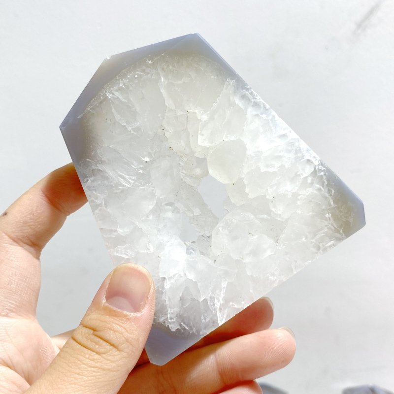 25 Pieces Beautiful Geode Druzy Agate Four - sided Tower Point - Wholesale Crystals