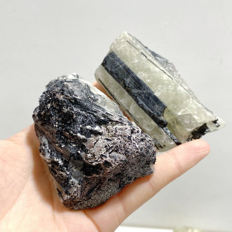 28 Pieces Heat Treatment Citrine Mixed Black Tourmaline Raw Stone -Wholesale Crystals