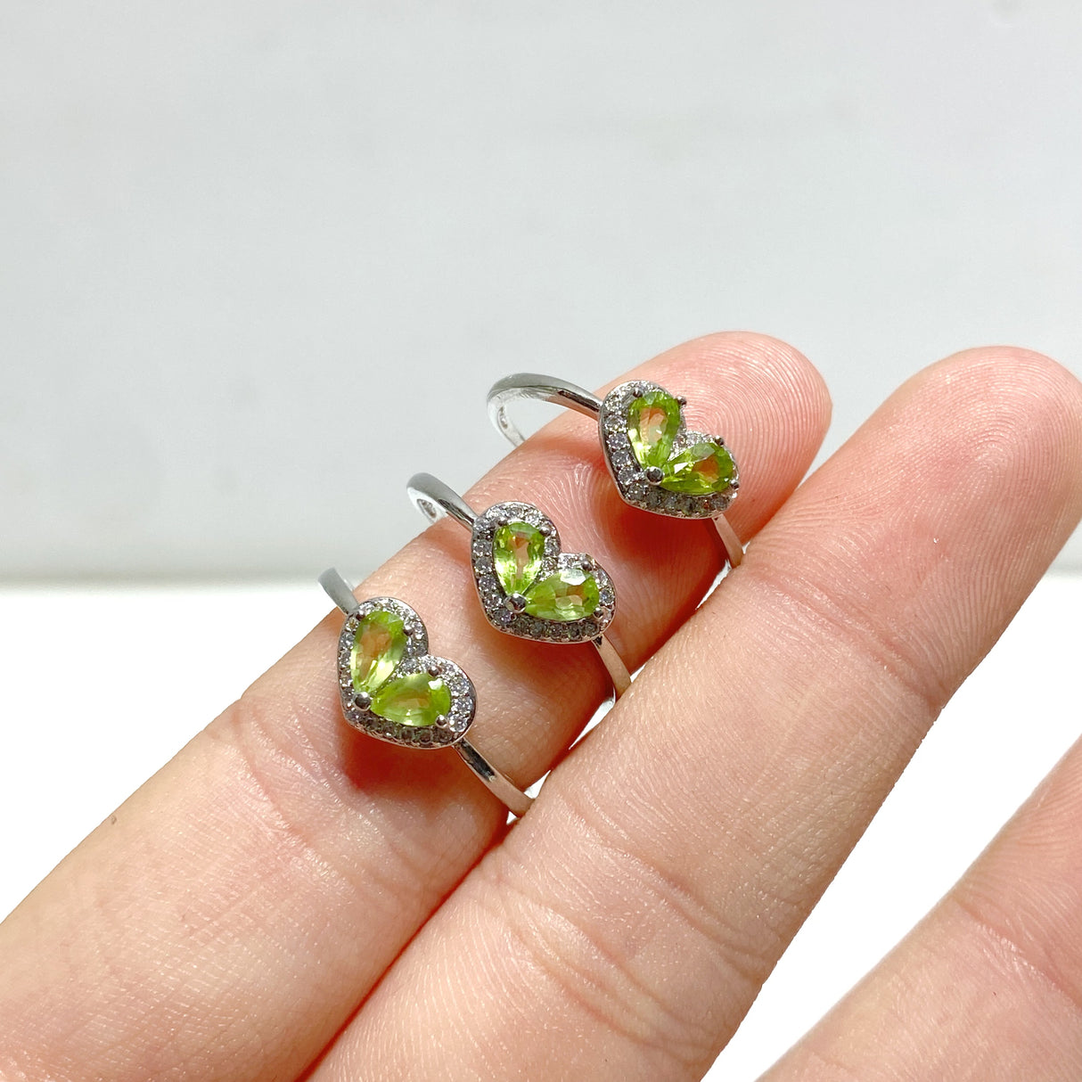 6 Types Peridot Cut Faceted Ring Wholesale
