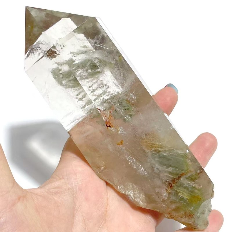 3 Pieces Garden Quartz Points With Stand - Wholesale Crystals