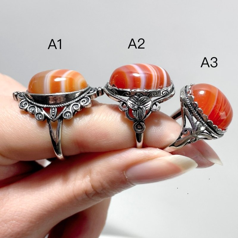 3 Style Vintage Carnelian Ring Wholesale - Wholesale Crystals