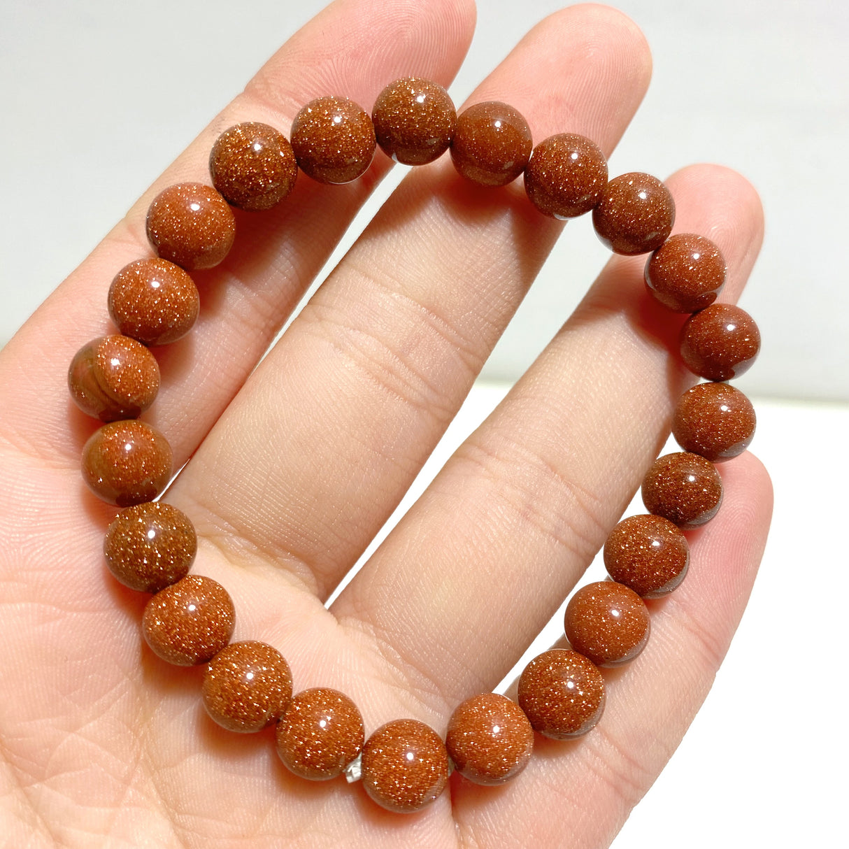 8mm Gold Sandstone Bracelets Wholesale