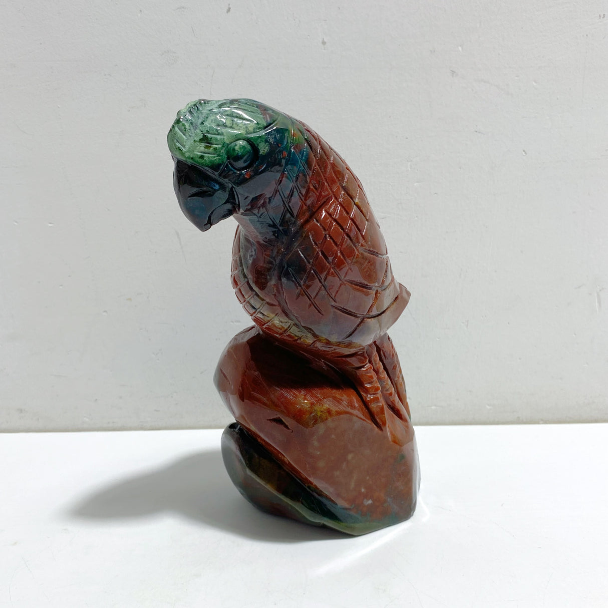 Large Ocean Jasper Parrot Carving
