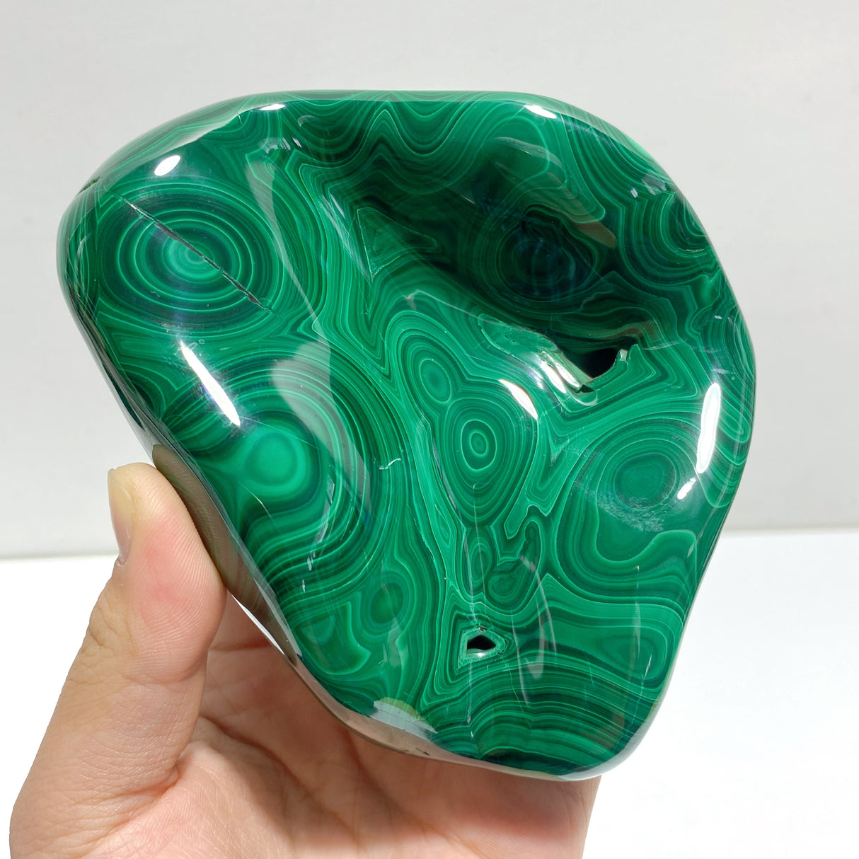 3 Pieces High Quality Polished Malachite Free Form