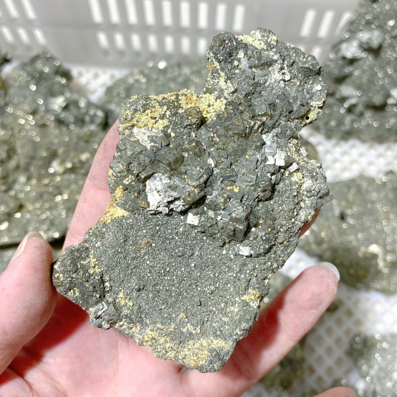 37 Pieces Raw Pyrite Stones (Sea Freight Only) -Wholesale Crystals