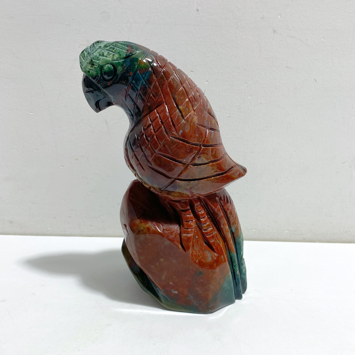Large Ocean Jasper Parrot Carving