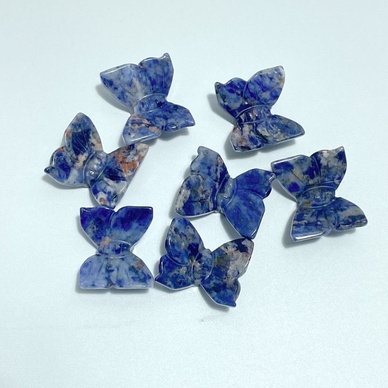 3D Butterfly Carving Wholesale Rose Quartz Sakura Flower Agate - Wholesale Crystals