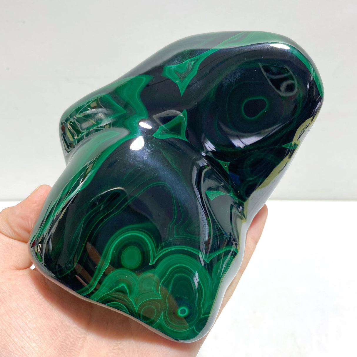 3 Pieces High Quality Polished Malachite Free Form