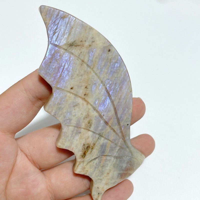 4 Pairs Flying Dragon Wing With Stand Clear Quartz Sunstone Black Sakura Agate - Wholesale Crystals