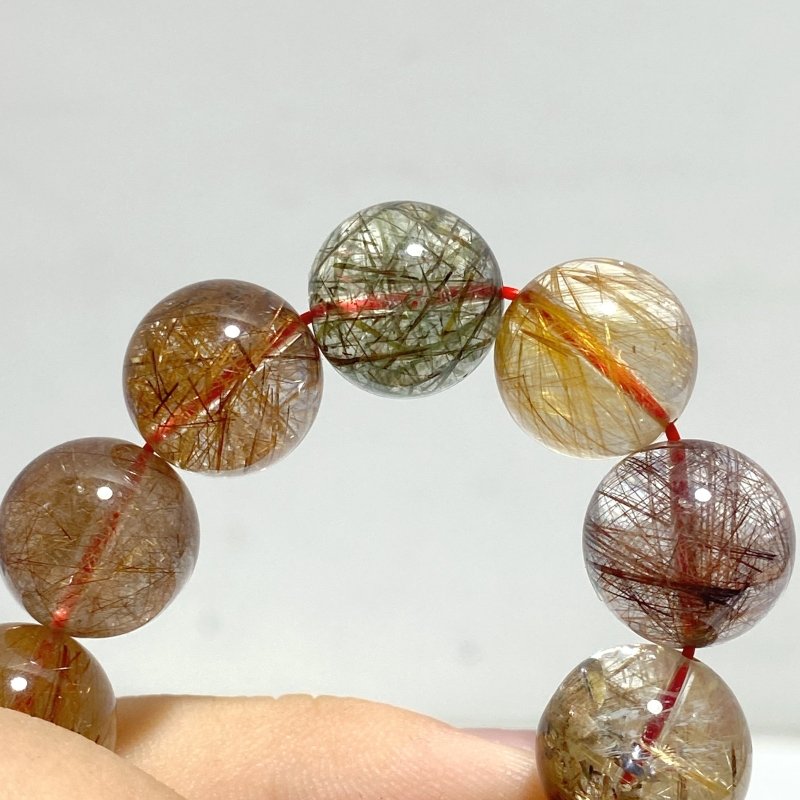 4 Pieces High Grade Rutile Quartz Bracelet For Collection - Wholesale Crystals
