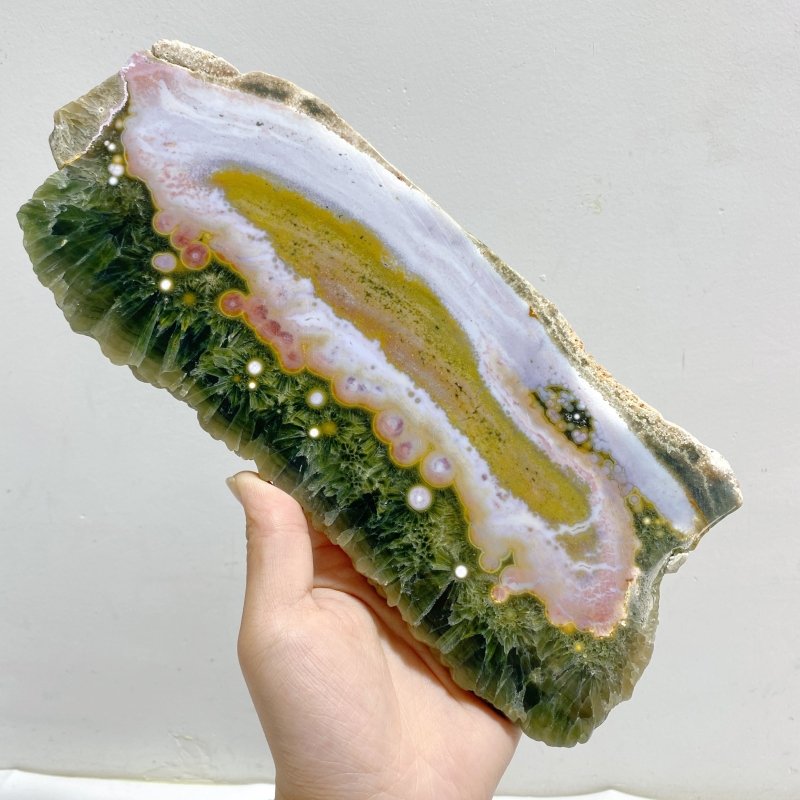 4 Pieces Large 8th Vein Ocean Jasper Slabs -Wholesale Crystals