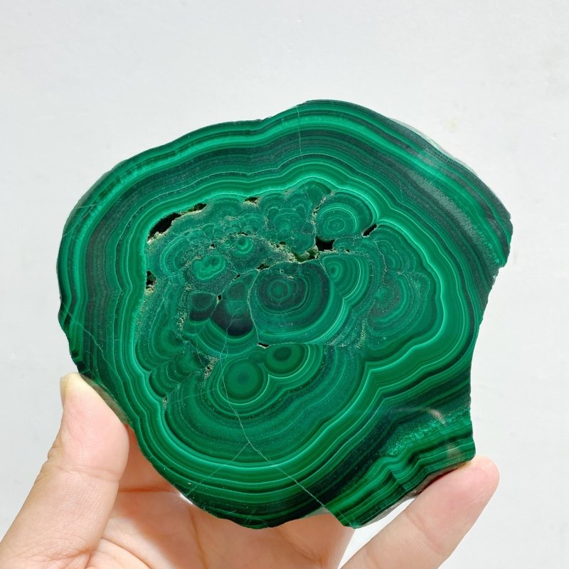 4 Pieces Large Polished Malachite Slab - Wholesale Crystals