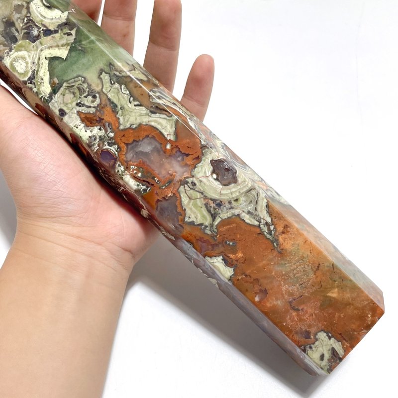 4 Pieces Tall China Agate Tower Point - Wholesale Crystals