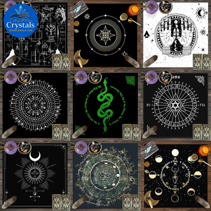 4 Zodiac Altar(1 - 1) Tarot Tablecloth - Wholesale Crystals
