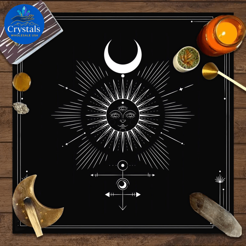 4 Zodiac Altar(1 - 1) Tarot Tablecloth - Wholesale Crystals