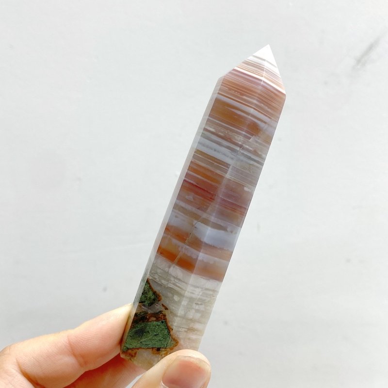 41 Pieces Stripe Agate Tower Points - Wholesale Crystals