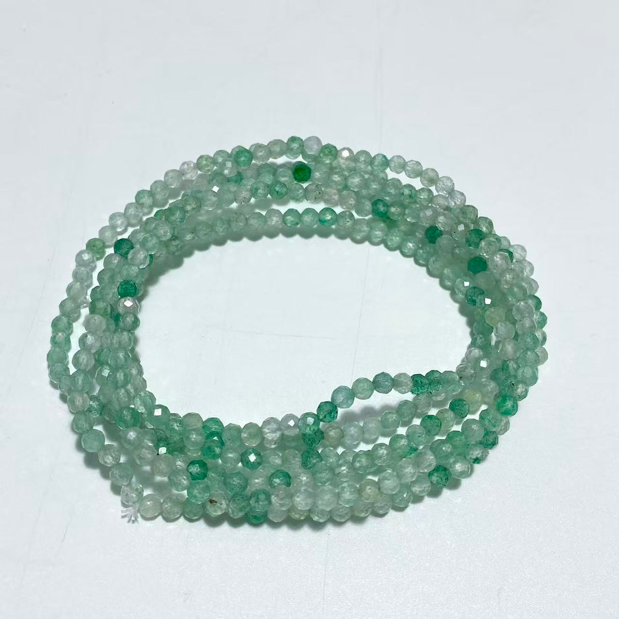3MM Multi-Faceted Crystal Flash Bead Bracelets Necklace Wholesale Labradorite Sunstone Aquamarine