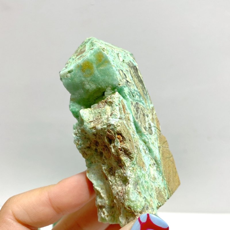 44 Pieces Indonesia Turquoise Druzy Geode Tower Point - Wholesale Crystals