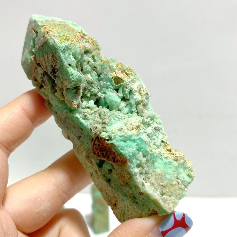 44 Pieces Indonesia Turquoise Druzy Geode Tower Point - Wholesale Crystals