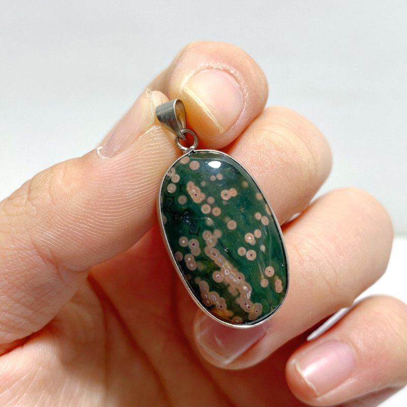 47 Pieces 8th Vein Ocean Japser Pendants - Wholesale Crystals