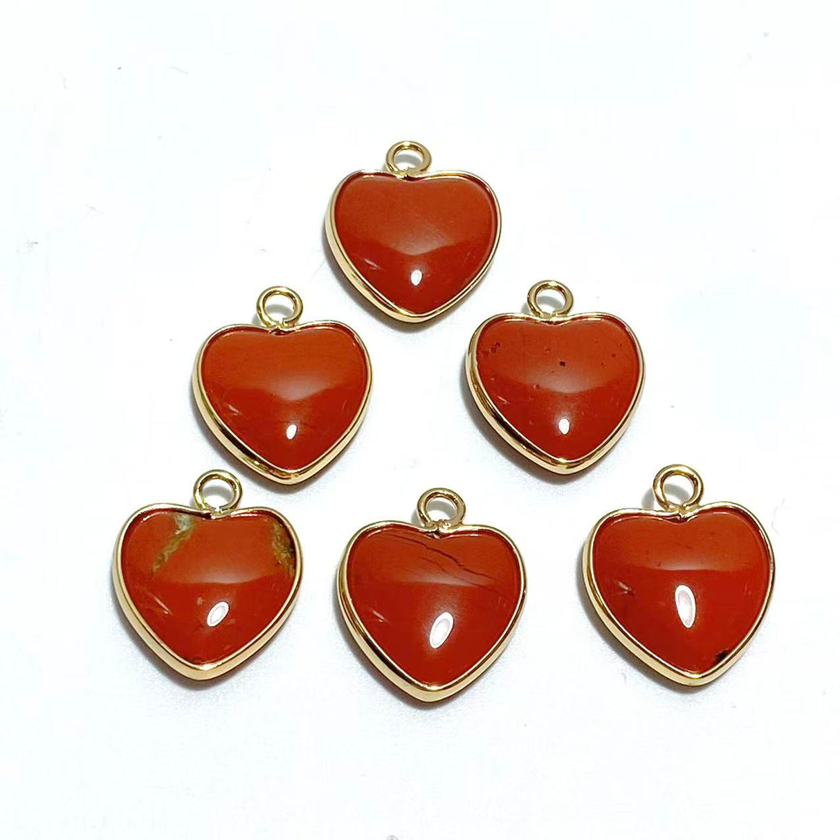 11 Types Crystal Heart Shape Pendants Wholesale Rose Quartz Chevron Amethyst Tiger Eye