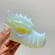 4in White Opalite Dragon Head Carving Wholesale - Wholesale Crystals