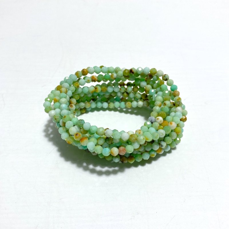 4MM Multi - Faceted Flash Bead Bracelets Wholesale Fluorite Garnet - Wholesale Crystals