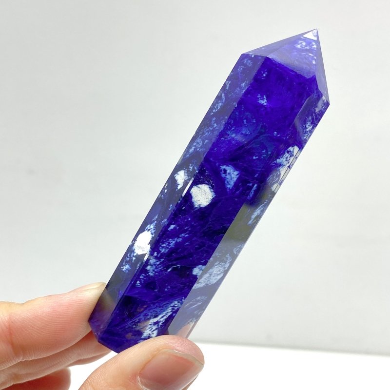 5 - 9CM Deep Blue Smelting Stone Quartz Tower Wholesale - Wholesale Crystals