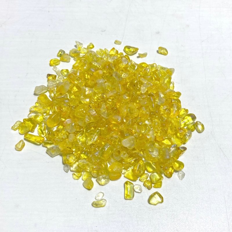 5 Colors Aura Clear Quartz Gravel Chips Wholesale - Wholesale Crystals