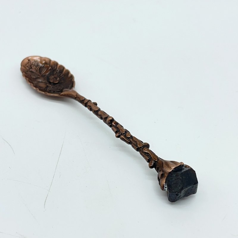 5 Colors Coffee Spoon With Garnet Raw Stone Wholesale -Wholesale Crystals