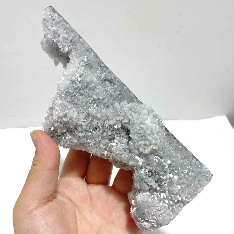 5 Pieces Black Clear Quartz Cluster Raw Side Tower - Wholesale Crystals