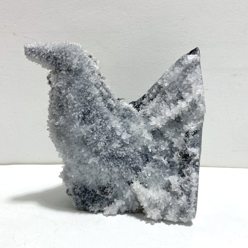 5 Pieces Black Clear Quartz Cluster Raw Side Tower - Wholesale Crystals