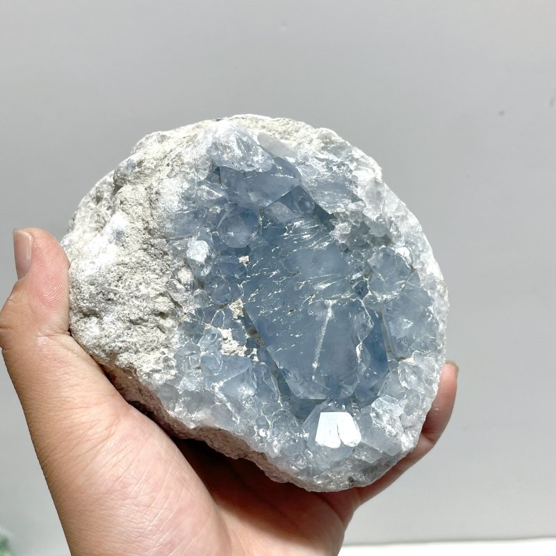 5 Pieces Large Blue Celestite Cluster Home Decor - Wholesale Crystals