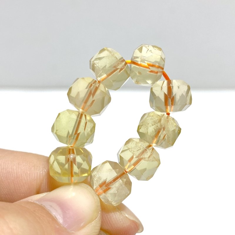 5 Pieces Multi - faceted Citrine Bracelets - Wholesale Crystals