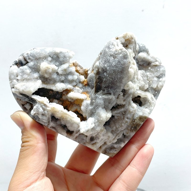 5 Pieces Sphalerite Heart With Stand - Wholesale Crystals