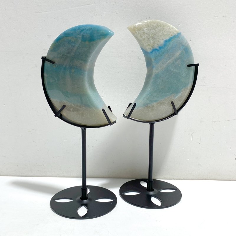 5 Pieces Trolleite Stone Moon With Stand -Wholesale Crystals