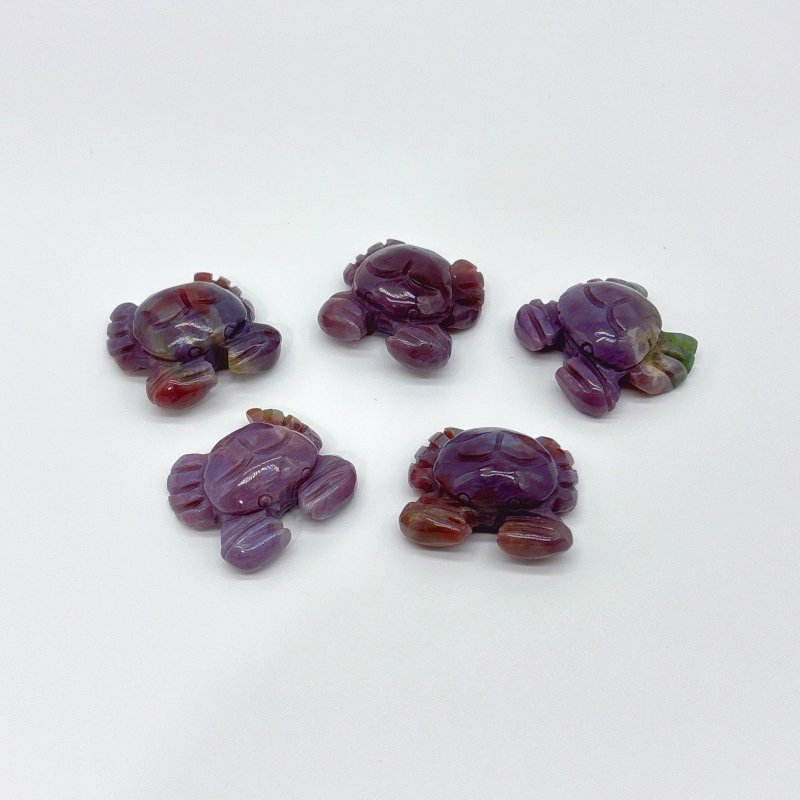 5 Types Mini Crab Rose Quartz Moss Agate Wholesale -Wholesale Crystals