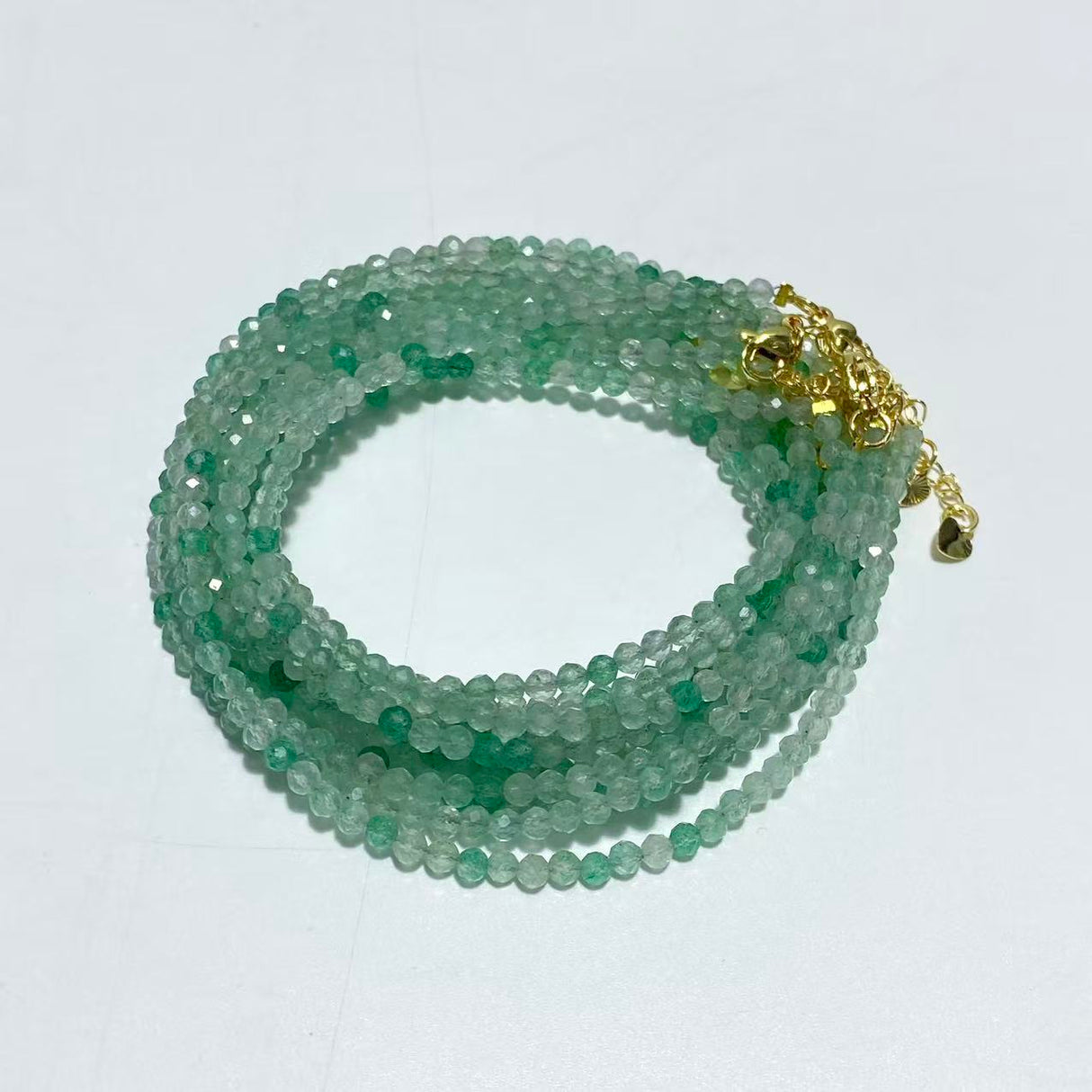3MM Multi-Faceted Crystal Flash Bead Bracelets Necklace Wholesale Labradorite Sunstone Aquamarine