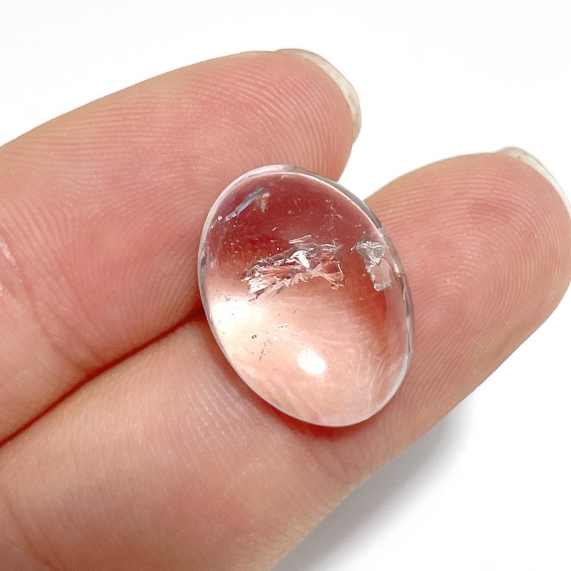 6 Pieces Enhydro Quartz Oval Cabochon Polished Crystal DIY Pendant 2 - Wholesale Crystals