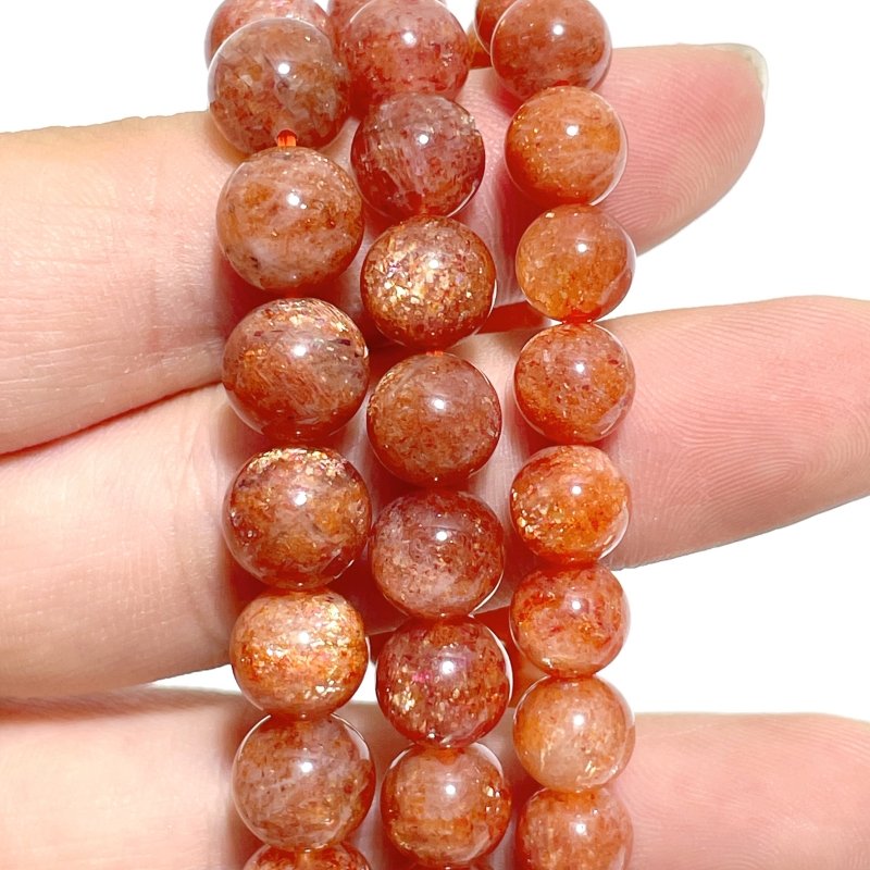 6 Pieces High Quality Sunstone Bracelets For Collection - Wholesale Crystals