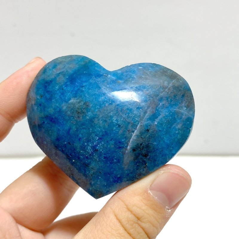 65 Pieces Blue Apatite Heart - Wholesale Crystals