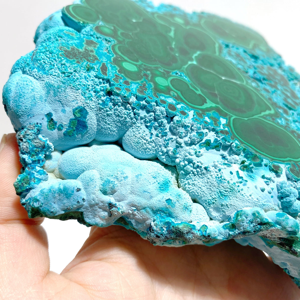 2 Pieces High Quality Beautiful Chrysocolla Mixed Malachite Slab Specimen #3