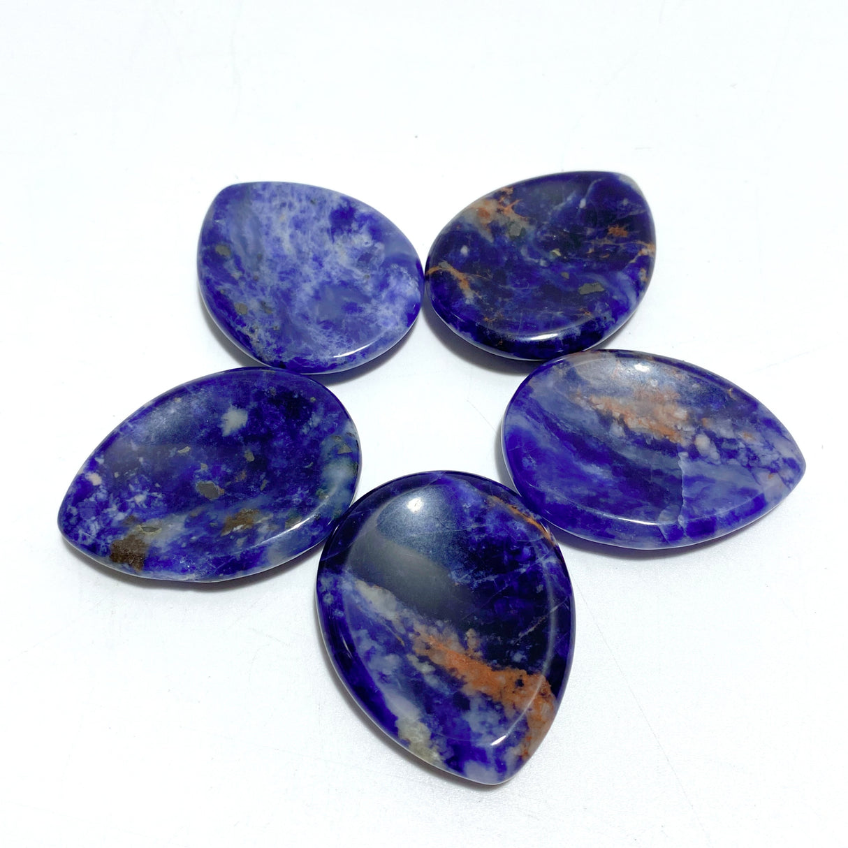 10 Types Worry Stones Teardrop Shape Wholesale Green Aventurine Labradorite Clear Quartz