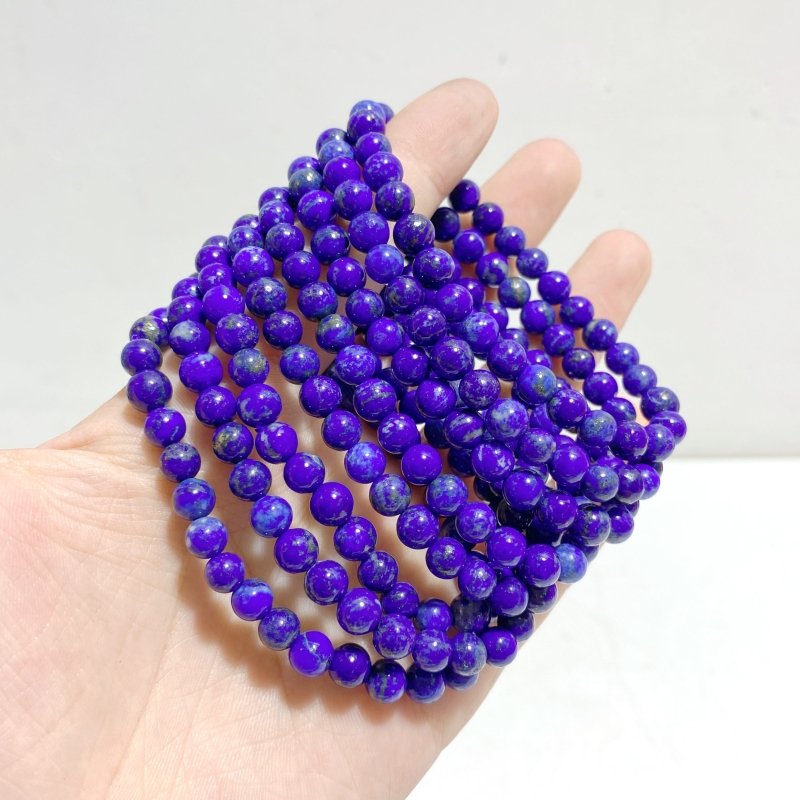 6mm Beautiful Lapis Lazuli Bracelets Wholesale - Wholesale Crystals