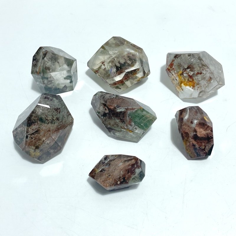 7 Pieces Beautiful Garden Quartz Free Form - Wholesale Crystals