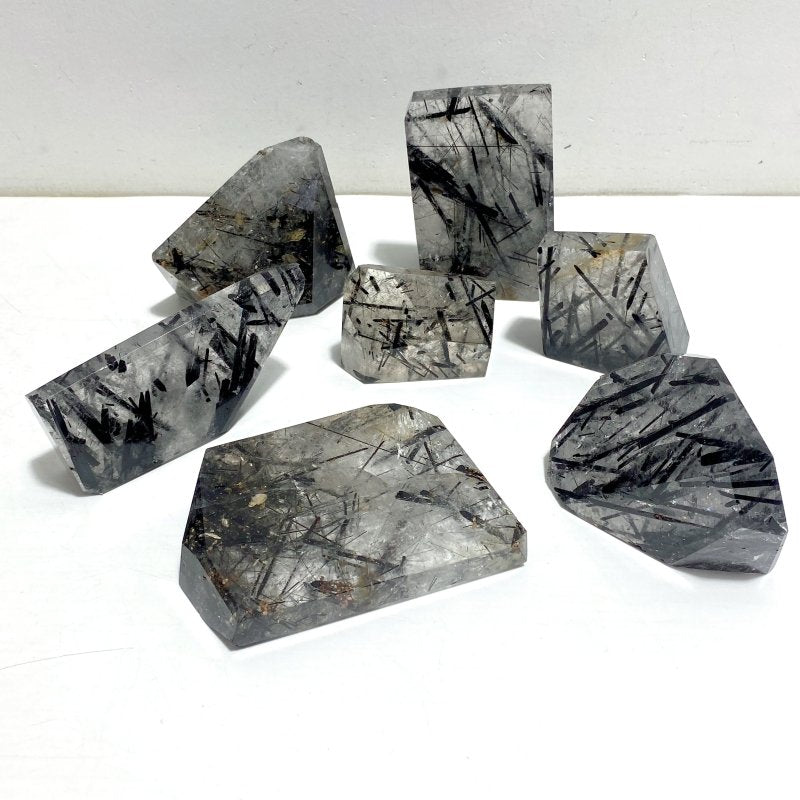 7 Pieces Black Tourmaline Free Form - Wholesale Crystals