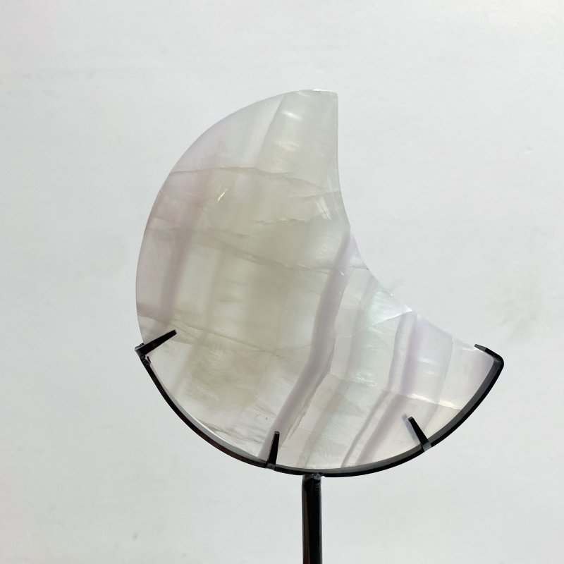 7 Pieces Fluorite Moon Carving With Stand - Wholesale Crystals