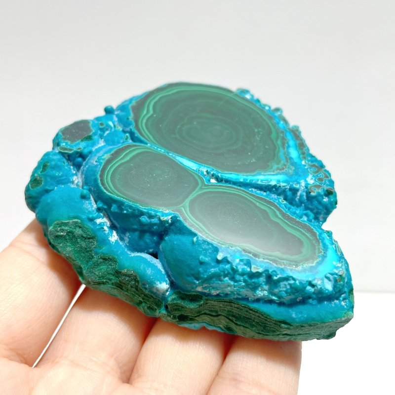 7 Pieces High Quality Beautiful Chrysocolla Mixed Malachite Slab Specimen - Wholesale Crystals