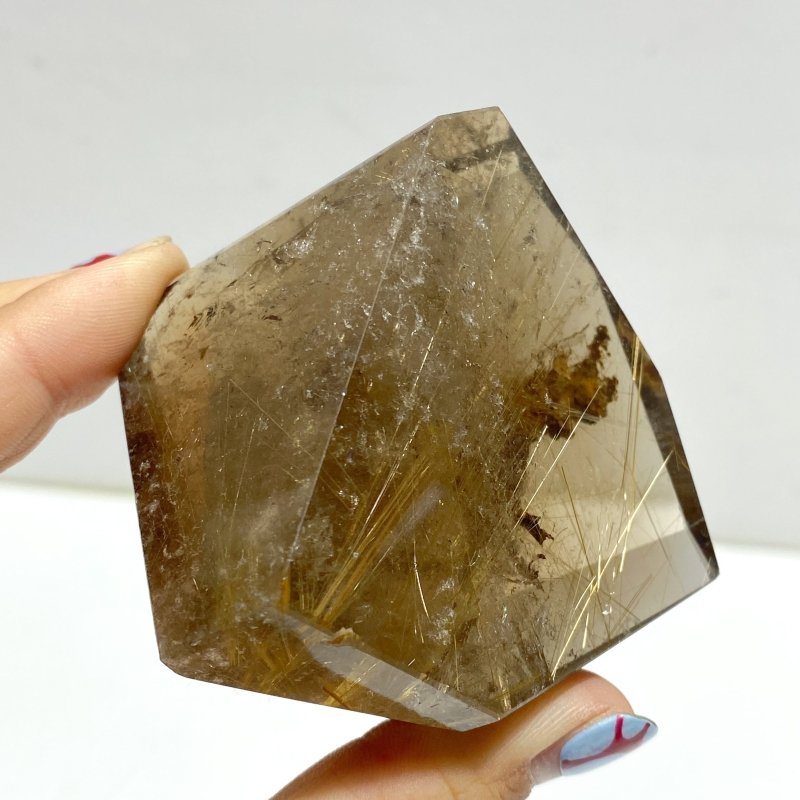 7 Pieces High Quality Golden Rutile Quartz Free Form Home Decor - Wholesale Crystals